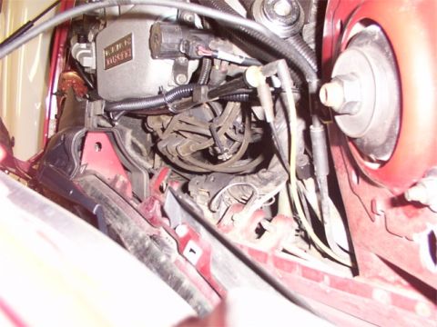 1998 Ford Taurus - Another view of the coil pack w/ the upper manifold on.