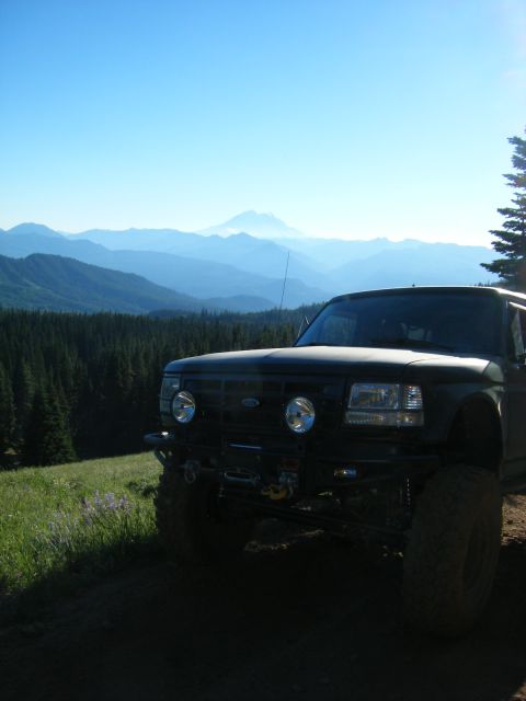 2005 Jeep Wrangler - Greg with Mt. Rainer in the background