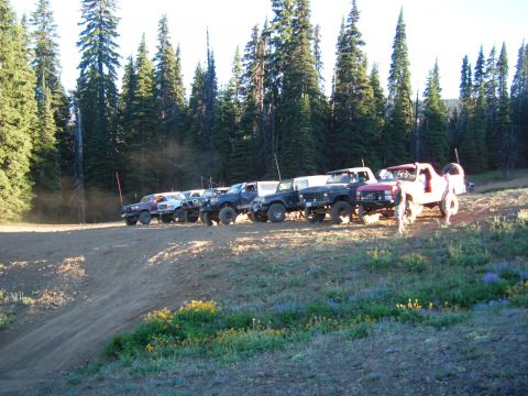 2005 Jeep Wrangler - Most of us arriving at Funny Rocks