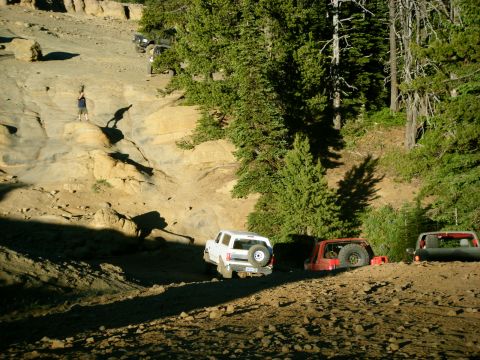 2005 Jeep Wrangler - Alvey starting up Funny Rocks with Jon and Jason close behind.