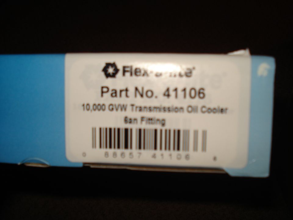 Flex-a-lite part number 41106 label on a blue box