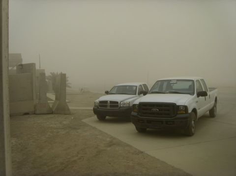 1978 Ford Bronco - Dust storm.