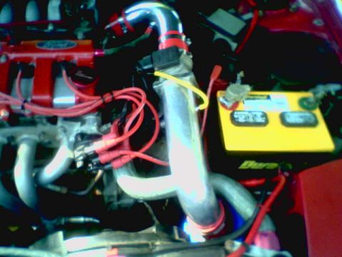 1994 Ford Probe - view of entire cold air intake;comprised of two kits from RS Akimoto & Probe Addiction.