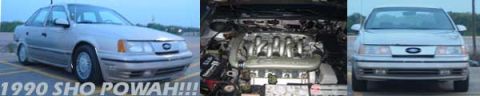 1998 Ford Taurus - This image displays a 1990 Ford Taurus SHO, contradicting the registry's claim of a 1998 model.