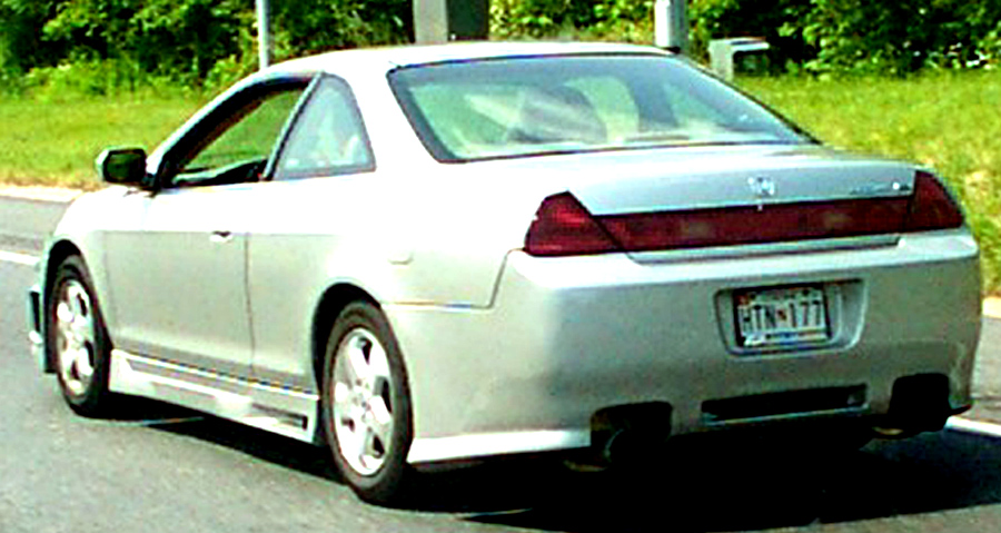 1998 Honda Accord coupe rear view, license plate GTN-177
