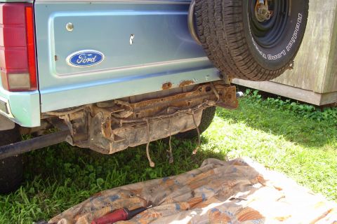 1989 Ford Mustang - Rear bumper removed