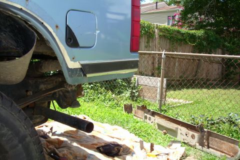 1989 Ford Mustang - trimed fender