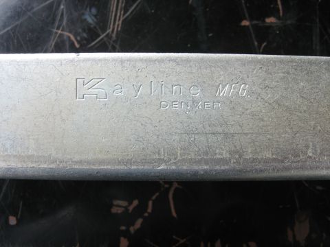 1989 Ford Bronco - Embossed text on a metal part reads 'Kayline MFG. DENVER'.