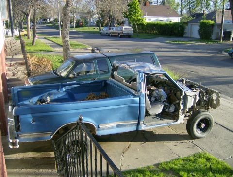 1990 Ford Bronco - One afternoon of progress.