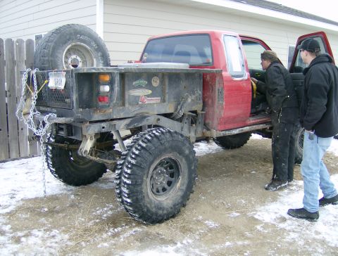 1990 Ford Bronco - Justin's Toyota. He's the guy I bought the donor truck from.