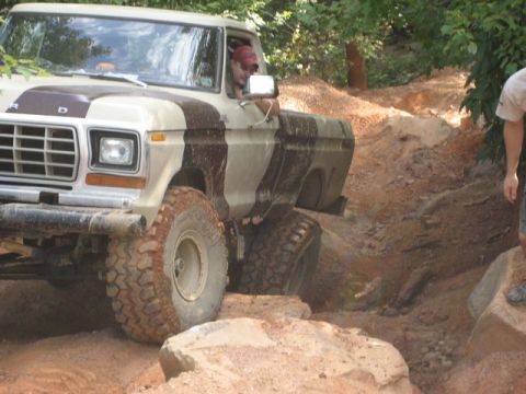 1979 Ford F-150 - This Ford F-150 navigates a rocky off-road course, its capabilities.