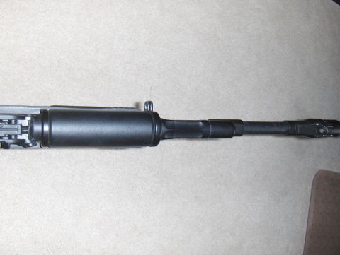 2003 Ford Crown Victoria - Close-up view of an airsoft gun barrel assembly.