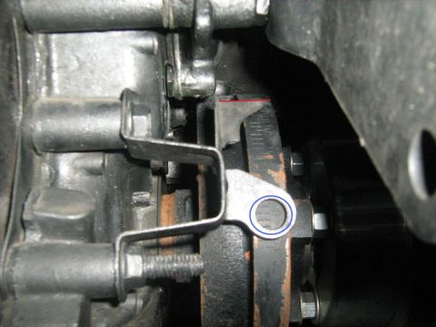 1988 Mercury Grand Marquis - A close-up view of a mechanical part, possibly from an engine, with a visible measurement scale.