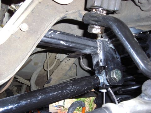 1993 Ford Bronco - Aftermarket suspension components, likely for an off-road vehicle build.