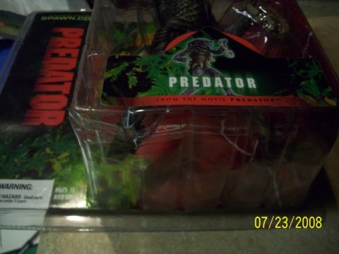 1991 Ford Bronco - Packaging for a Predator action figure, dated 07/23/2008.