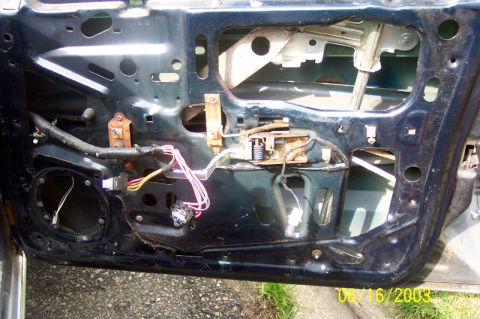 1991 Ford LTD Crown Victoria - Door panel and weather seal removed