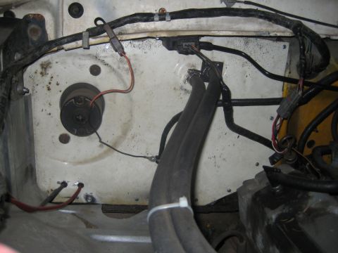 1978 Ford Bronco - New piece of firewall from donor truck installed