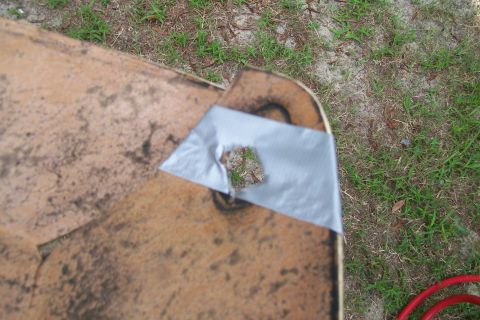 1992 Ford C-350 (Centurion Conversions) - The repair job. Is there nothing Duck Tape can't do?