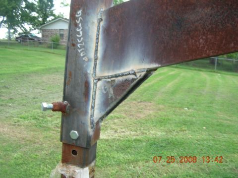 1991 Ford F-150 - A close-up view of a welded metal structure, with a date stamp and website visible in the lower right corner.