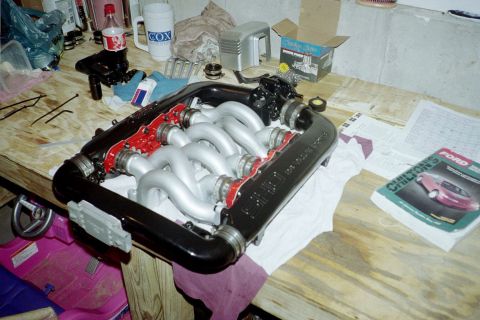 1991 Ford Taurus - Intake assembled.