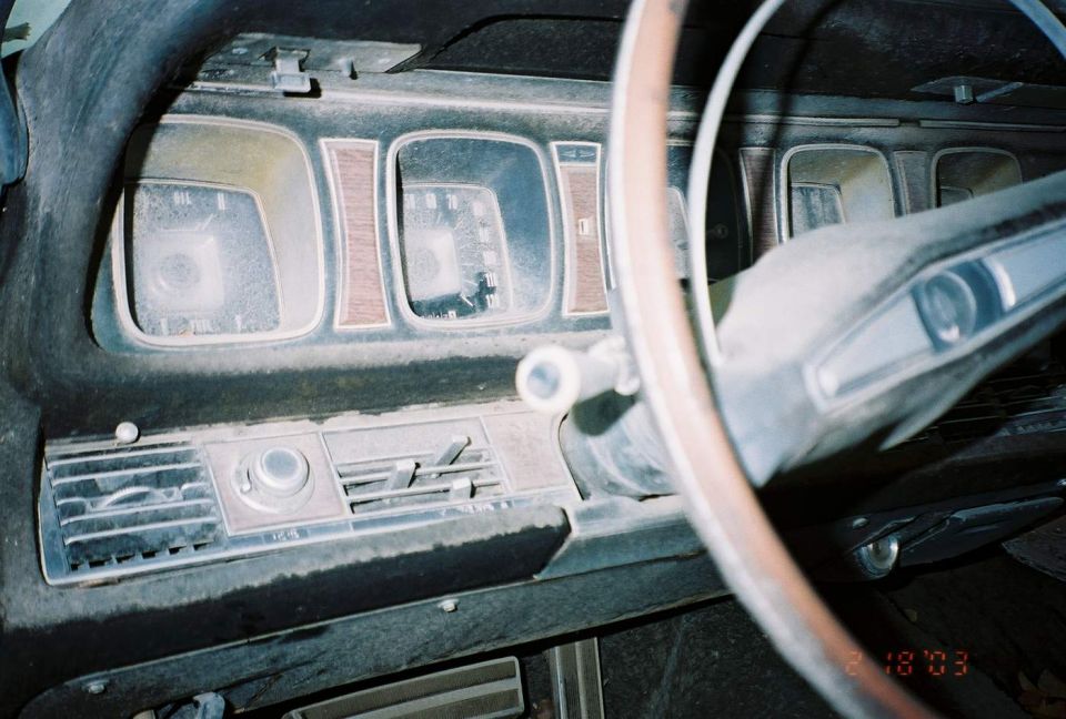 Upclose dash shot.