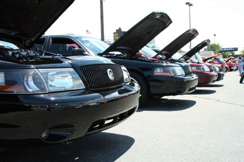 2003 Mercury Marauder - Nearest to farthest: Jinxed, #4#, MM2004, Embassy (Pic courtesy of MM2004.)