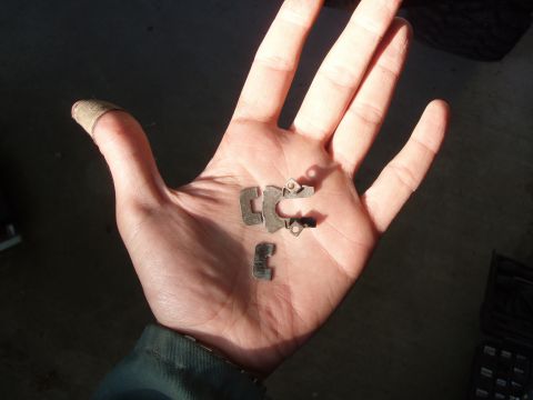 1992 Ford Bronco - i hate these rusted old clips; used to hold the head light unit inplace.