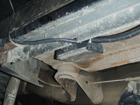 1992 Ford Bronco - front driver side light, with cable to switch