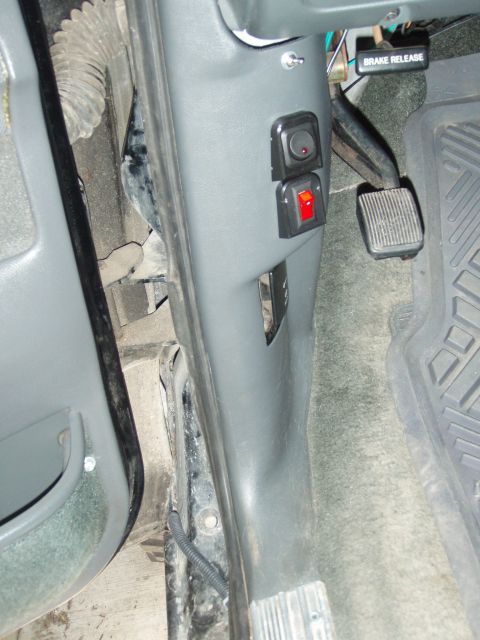 1992 Ford Bronco - the bottom red switch is for my rock lights.