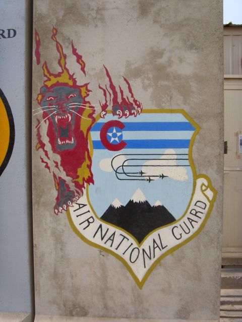1978 Ford Bronco - Mural depicts a roaring panther and jets against a mountain backdrop, with the words "Air National Guard".