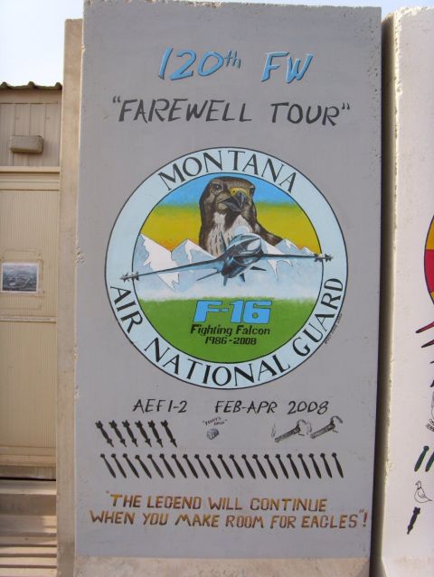 1978 Ford Bronco - Mural depicts the Montana Air National Guard's F-16 Fighting Falcon unit and their farewell tour.