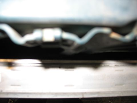 1995 Ford C-350 (Centurion Conversions) - Intercooler piping with a white connector is visible in this close-up shot.