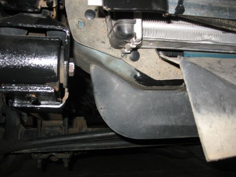 1995 Ford C-350 (Centurion Conversions) - Underside view of intercooler and radiator hoses with mounting hardware.
