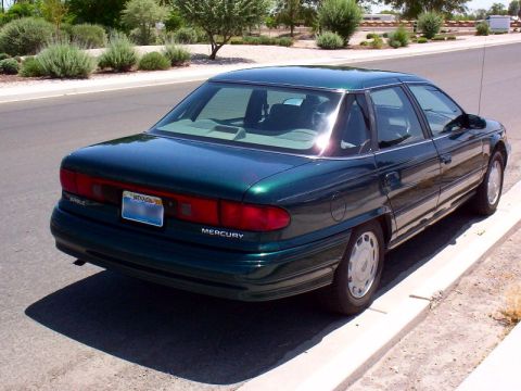 1995 Mercury Sable - Rear Angle in Perfect Weather After a Wash