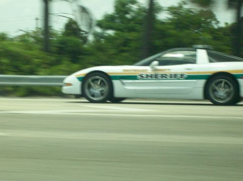 2003 Mercury Marauder - This sheriff car has 'SHERIFF' written on its side.
