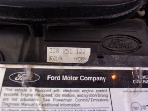 1995 Mercury Sable - The manufacture date of the engine