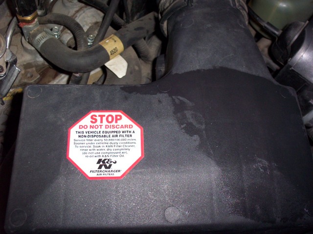 K&N Sticker on Airbox Cover
