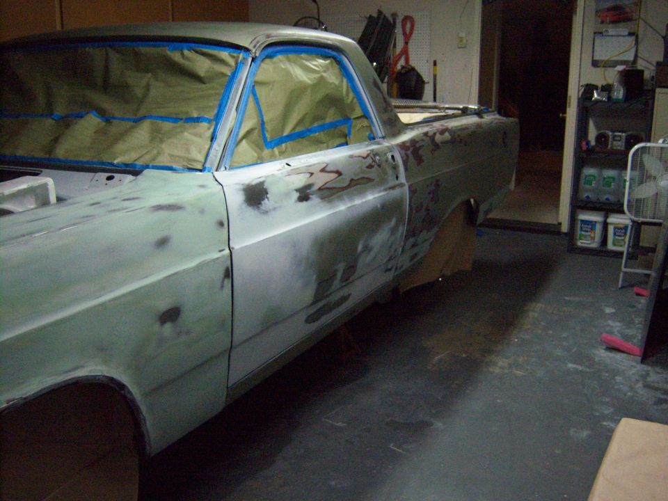 fit fenders and doors and masked for primer