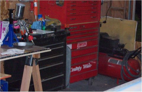 1967 Ford Ranchero - I used a Devilbiss Finishline 3 with a 1.8 tip and a cheapy desecent ball from Harbor Freight. and a Craftsman 25 gal compressor... and I d…