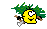 1995 Ford Taurus - A cartoon pineapple character is depicted holding a knife and a cigarette.