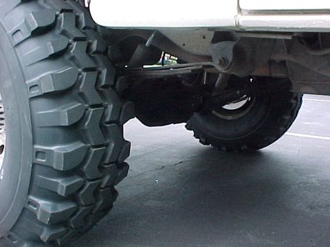 1988 Ford Bronco - Swapped in 9 inch with disk brakes...if you can see it.