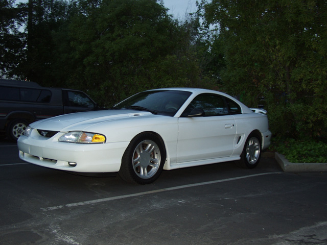 My old 96 GT. It had griggs racing coilovers front and rear, adjustable koni's, MM caster camber plates and strut tower brace, griggs subframes, griggs lower control arms, griggs torque arm and panhard bar, baer 13" brakes and a dual kevlar clutch with a McLeod Aluminum Flywheel....it was waiting for heads and a blower, but it got used as a down payment for the Diesel....hopefully someone is enjoying it!