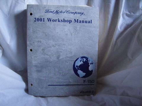 2007 Ford Mustang - Photograph of the Ford 2001 Workshop Manual F-150 Volume 2 cover with globe logo.