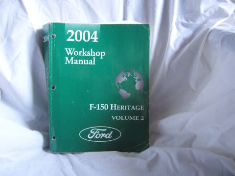 2007 Ford Mustang - Photograph of the green Ford 2004 Workshop Manual F-150 Heritage Volume 2 cover.