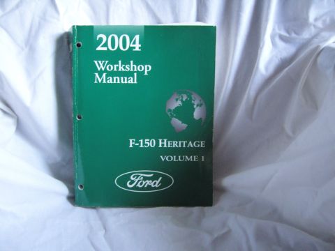 2007 Ford Mustang - Photograph of the green Ford 2004 Workshop Manual F-150 Heritage Volume 1 cover.