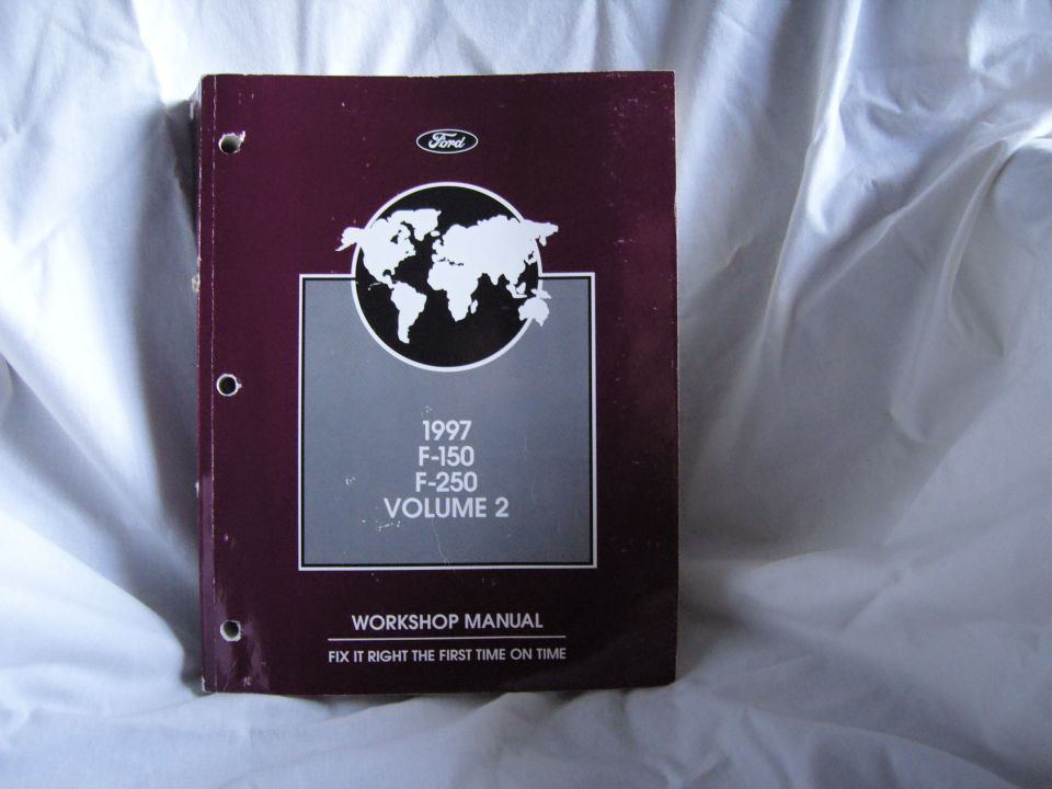 Maroon 1997 F-150 F-250 Workshop Manual Volume 2 book cover