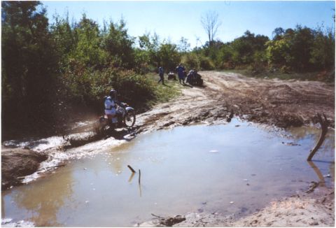1986 Ford Bronco - This is me goin through a bogg on my bike.