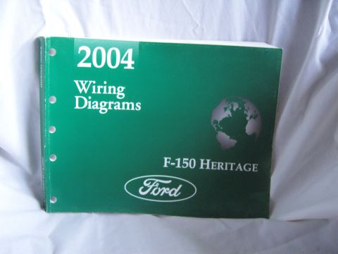 2007 Ford Mustang - Green front cover of the official Ford 2004 F-150 Heritage wiring diagrams service manual.