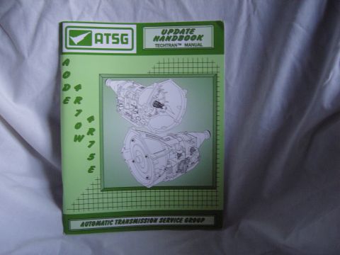2007 Ford Mustang - Green front cover of the ATSG AODE/4R70W/4R75E update handbook Techtran transmission manual.