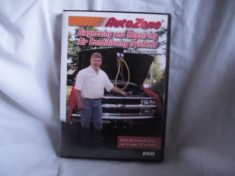 2007 Ford Mustang - Photograph of the AutoZone Diagnosing and Repairing Air Conditioning Systems DVD case, not a document page.
